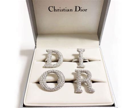 dior letter rings|Dior designer rings.